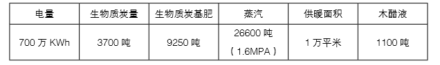 仟亿达生物质多联产的产出